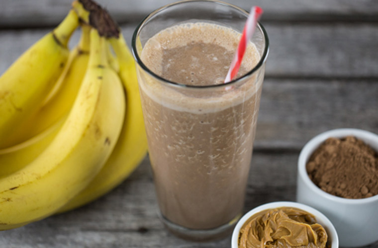 Chocolate Peanut Butter Banana Smoothie